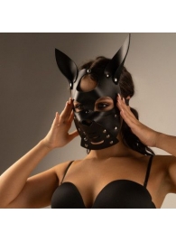 Черная маска  Собака  с ушками - Crazy Handmade - купить с доставкой в Ачинске