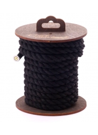 Черная хлопковая веревка для бондажа на катушке - 5 м. - Crazy Handmade - купить с доставкой в Ачинске