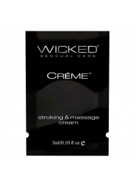 Крем для массажа и мастурбации Wicked Stroking and Massage Creme - 3 мл. - Wicked - купить с доставкой в Ачинске