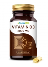 Пищевая добавка SuperCaps VITAMIN D3 2000 ME - 120 капсул - SuperCaps - купить с доставкой в Ачинске