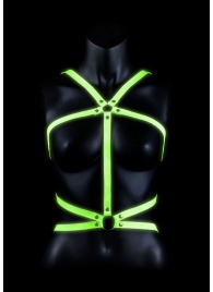 Портупея Body Harness с неоновым эффектом - размер L-XL - Shots Media BV - купить с доставкой в Ачинске