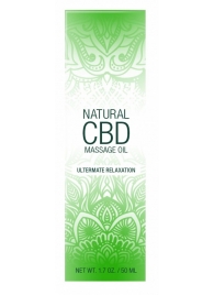 Массажное масло Natural CBD Massage Oil - 50 мл. - Shots Media BV - купить с доставкой в Ачинске