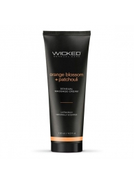 Массажный легкий крем WICKED Orange Blossom plus Patchouli - 120 мл. - Wicked - купить с доставкой в Ачинске