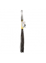 Черная плеть с желтой рукоятью Boundless Flogger - 69,25 см. - California Exotic Novelties - купить с доставкой в Ачинске