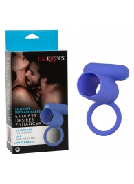 Синее эрекционное виброкольцо Silicone Rechargeable Endless Desires Enhancer - California Exotic Novelties - в Ачинске купить с доставкой