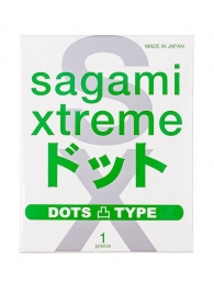 Презерватив Sagami Xtreme Type-E с точками - 1 шт. - Sagami - купить с доставкой в Ачинске