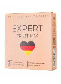 Ароматизированные презервативы EXPERT Fruit Mix - 3 шт. - Expert - купить с доставкой в Ачинске