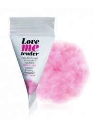 Съедобное согревающее массажное масло Love Me Tender Cotton Candy с ароматом сладкой ваты - 10 мл. - Love to Love - купить с доставкой в Ачинске