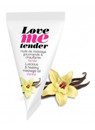 Съедобное согревающее массажное масло Love Me Tender Vanilla с ароматом ванили - 10 мл. - Love to Love - купить с доставкой в Ачинске