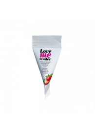 Съедобное согревающее массажное масло Love Me Tender Strawberry с ароматом клубники - 10 мл. - Love to Love - купить с доставкой в Ачинске