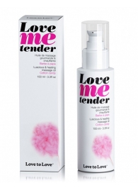 Съедобное согревающее массажное масло Love Me Tender Cotton Candy с ароматом сладкой ваты - 100 мл. - Love to Love - купить с доставкой в Ачинске