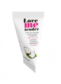 Съедобное согревающее массажное масло Love Me Tender Cocos с ароматом кокоса - 10 мл. - Love to Love - купить с доставкой в Ачинске