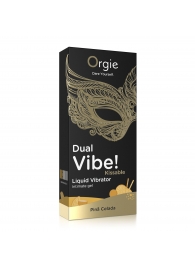 Съедобный гель Dual Vibe Pina Colada с эффектом вибрации и вкусом коктейля пина колада - 15 мл. - ORGIE - купить с доставкой в Ачинске