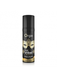 Съедобный гель Dual Vibe Pina Colada с эффектом вибрации и вкусом коктейля пина колада - 15 мл. - ORGIE - купить с доставкой в Ачинске