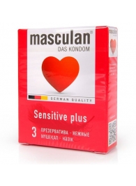 Презервативы Masculan Sensitive plus - 3 шт. - Masculan - купить с доставкой в Ачинске