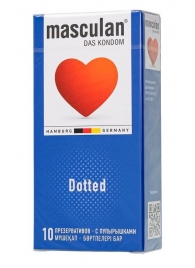 Презервативы с пупырышками Masculan Dotted - 10 шт. - Masculan - купить с доставкой в Ачинске