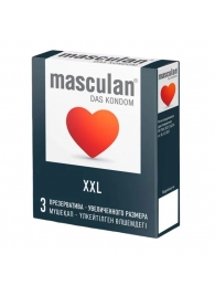 Презервативы увеличенного размера Masculan XXL - 3 шт. - Masculan - купить с доставкой в Ачинске