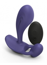 Темно-синий вибромассажер Witty P G Vibrator with Remote Control - Love to Love - в Ачинске купить с доставкой