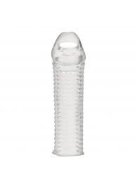 Текстурированная насадка на пенис Clear Textured Penis Enhancing Sleeve Extension - 16,5 см. - BlueLine - в Ачинске купить с доставкой