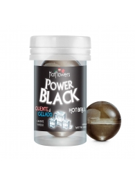 Интимный гель Power Black Hot Ball с охлаждающе-разогревающим эффектом (2 шарика по 3 гр.) - HotFlowers - купить с доставкой в Ачинске