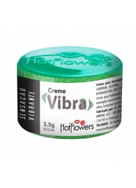 Возбуждающий крем Vibra с эффектом вибрации - 3,5 гр. - HotFlowers - купить с доставкой в Ачинске