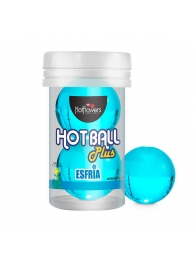 Лубрикант на масляной основе Hot Ball Plus с охлаждающим эффектом (2 шарика по 3 гр.) - HotFlowers - купить с доставкой в Ачинске