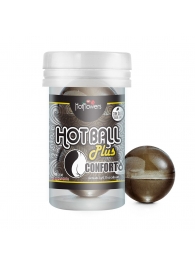 Анальный лубрикант на масляной основе Hot Ball Plus Conforto (2 шарика по 3 гр.) - HotFlowers - купить с доставкой в Ачинске