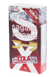 Ароматизированные презервативы Sagami Xtreme COLA - 10 шт. - Sagami - купить с доставкой в Ачинске