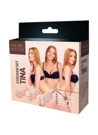 Набор из 3 мастурбаторов The Girl Next Door Tina - Dream Toys - в Ачинске купить с доставкой