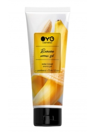 Лубрикант на водной основе OYO Aroma Gel Banana с ароматом банана - 75 мл. - OYO - купить с доставкой в Ачинске