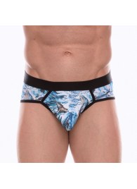 Мужские трусы-стринги с принтом в виде китов в волнах - Don Moris купить с доставкой