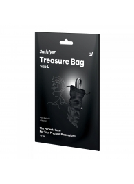 Черный мешочек для хранения игрушек Treasure Bag L - Satisfyer - купить с доставкой в Ачинске