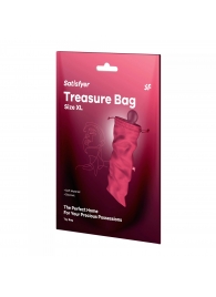 Розовый мешочек для хранения игрушек Treasure Bag XL - Satisfyer - купить с доставкой в Ачинске