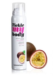Массажная хрустящая пенка Tickle my body с ароматом маракуйи - 150 мл. - Love to Love - купить с доставкой в Ачинске