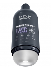 Мастурбатор в бутылке Shower Therapy Deep Cream - Pipedream - в Ачинске купить с доставкой