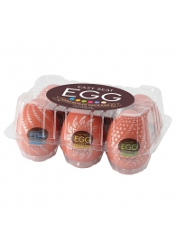 Набор из 6 мастурбаторов-яиц Tenga Egg Variety Pack V - Tenga - в Ачинске купить с доставкой