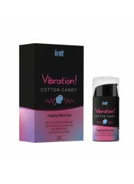 Жидкий вибратор Vibration Cotton Candy с ароматом сахарной ваты - 15 мл. - INTT - купить с доставкой в Ачинске