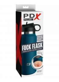 Мастурбатор-вагина в синей колбе F*ck Flask - Pipedream - в Ачинске купить с доставкой