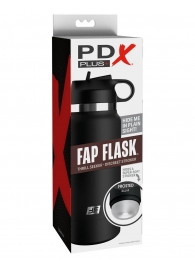 Черный мастурбатор в виде бутылки Fap Flask - Pipedream - в Ачинске купить с доставкой