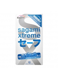 Презервативы Sagami Xtreme Ultrasafe с двойным количеством смазки - 10 шт. - Sagami - купить с доставкой в Ачинске