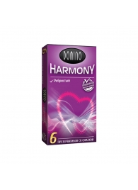 Презервативы с рёбрышками Domino Harmony - 6 шт. - Domino - купить с доставкой в Ачинске