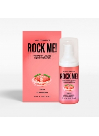 Жидкий вибратор Nuei Rock Me! с ароматом клубники - 20 мл. - Nuei cosmetics - купить с доставкой в Ачинске