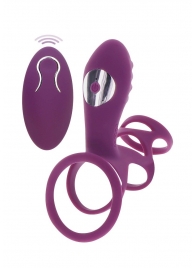 Фиолетовая эрекционная вибронасадка Halo Halo C-Ring Sleeve - Toy Joy - в Ачинске купить с доставкой