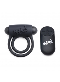 Черное эрекционное виброкольцо 28X Remote Control Vibrating Cock Ring   Bullet - XR Brands - в Ачинске купить с доставкой