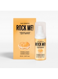 Жидкий вибратор Nuei Rock Me! с ароматом печенья и сливок - 20 мл. - Nuei cosmetics - купить с доставкой в Ачинске