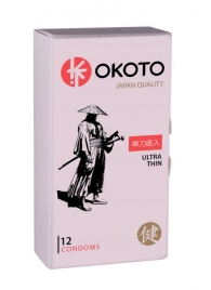 Тонкие презервативы OKOTO Ultra Thin - 12 шт. - Sitabella - купить с доставкой в Ачинске