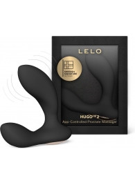 Черный вибростимулятор простаты Hugo 2 - Lelo - в Ачинске купить с доставкой