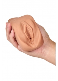 Маструбатор-вагина с вибрацией Soft   Wet Renata Realistic Tan Masturbator - Blush Novelties - в Ачинске купить с доставкой