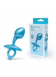 Голубая анальная пробка для массажа простаты Bulb Silicone Prostate Plug - 10,7 см. - b-Vibe - в Ачинске купить с доставкой