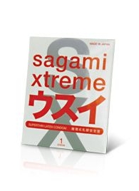 Ультратонкий презерватив Sagami Xtreme SUPERTHIN - 1 шт. - Sagami - купить с доставкой в Ачинске